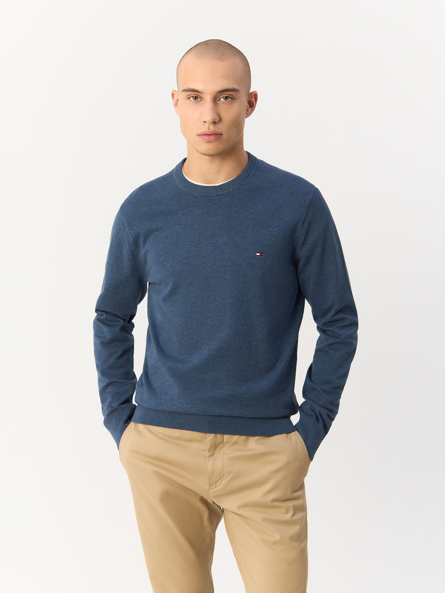 

Свитер мужской Tommy Hilfiger MW0MW21316 голубой XS/46, Синий, MW0MW21316