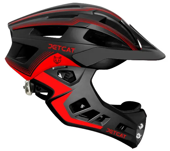 Шлем детский JETCAT Race размер S (49-54см) Black/Red FullFace