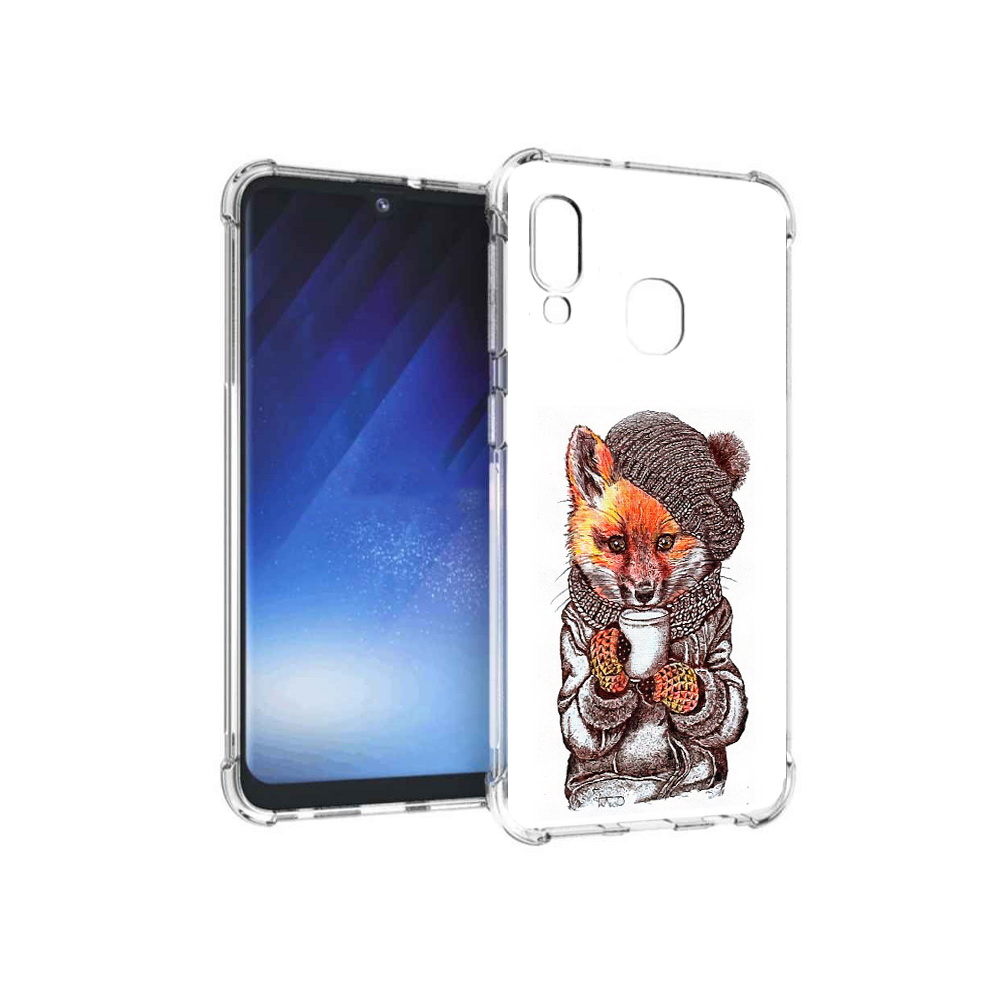 

Чехол MyPads Tocco для Samsung Galaxy A20e лиса в шапке (PT133424.505.437), Tocco