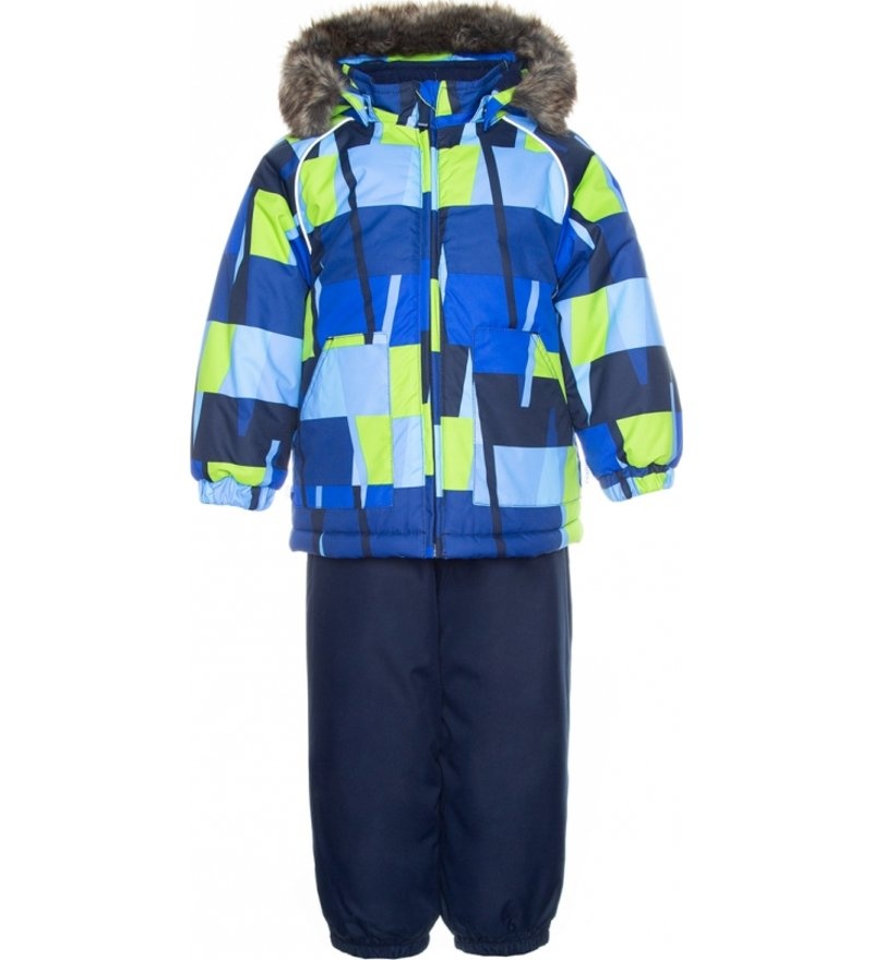 фото Комплект куртка + полукомбинезон для мальчиков huppa цв. синий р-р. 80