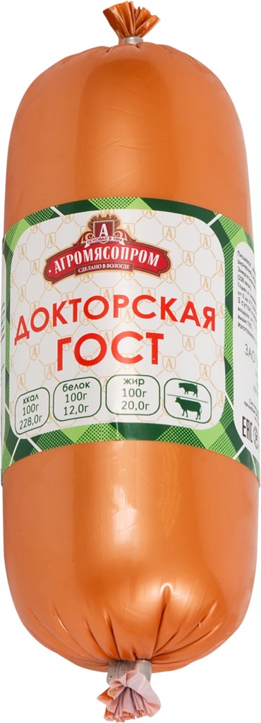

Колбаса Агромясопром Докторская вареная 350 г