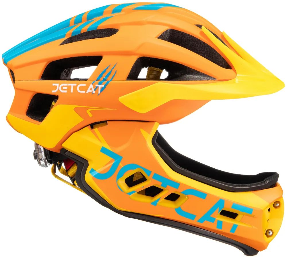 Шлем детский JETCAT Race размер S (49-54см) Orange FullFace шлем everlast martial arts pu full face 7420lxl