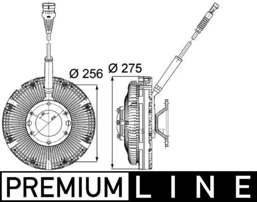 

MAHLE CFC97000P CFC 97 000P_вискомуфта привода вентилятора\DAF CF85 1шт