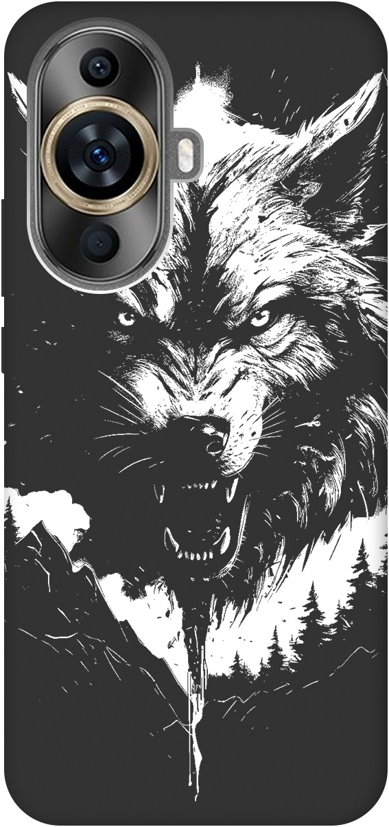 

Ультратонкий защитный чехол-накладка Soft Touch для Huawei nova 11 с 3D принтом черный, Черный;белый, 20000034