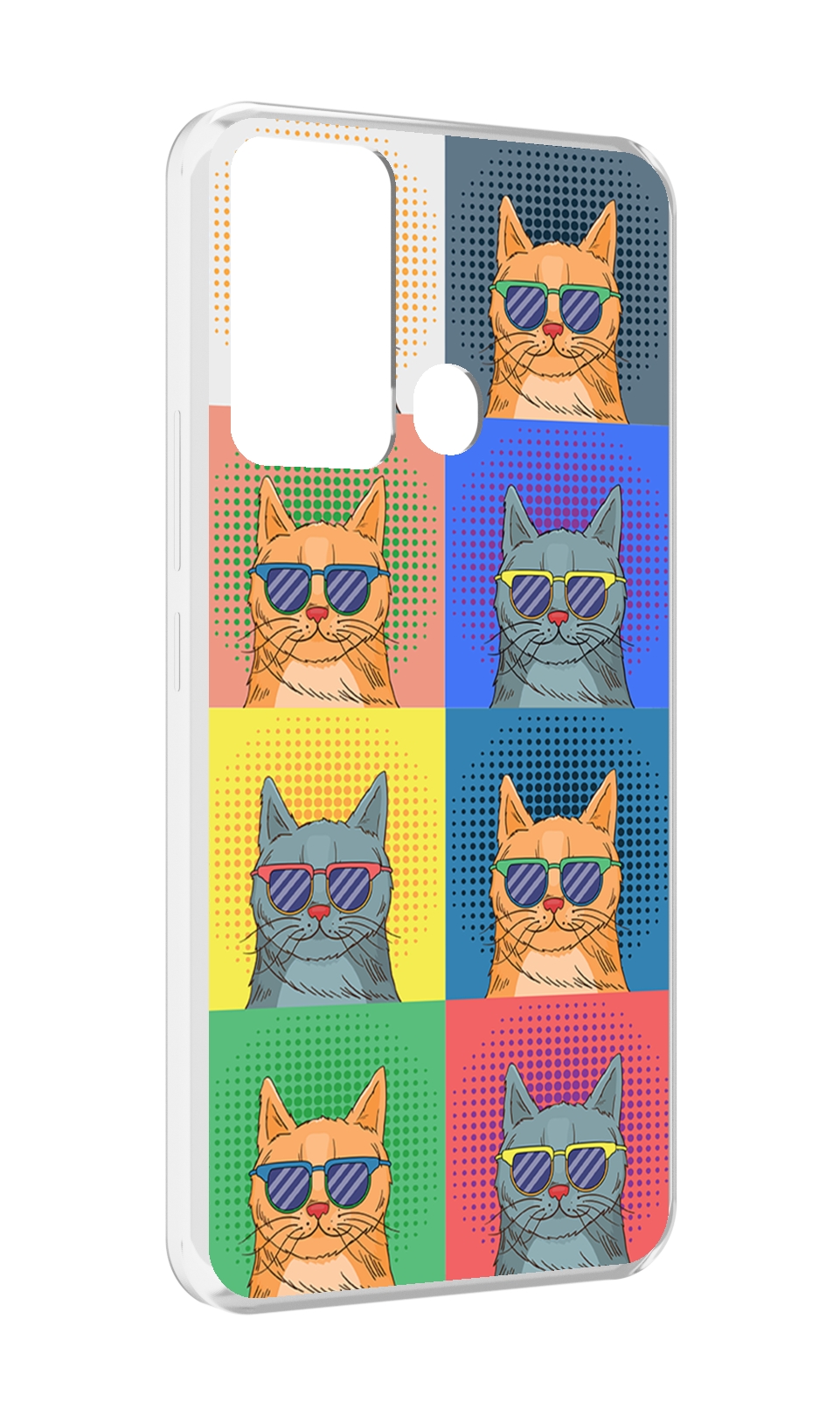 

Чехол MyPads разноцветные-коты для Infinix Hot 12i, Прозрачный, Tocco