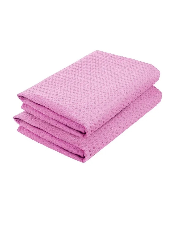 Комплект полотенец вафельных Home One 45х70 (2шт), розовый