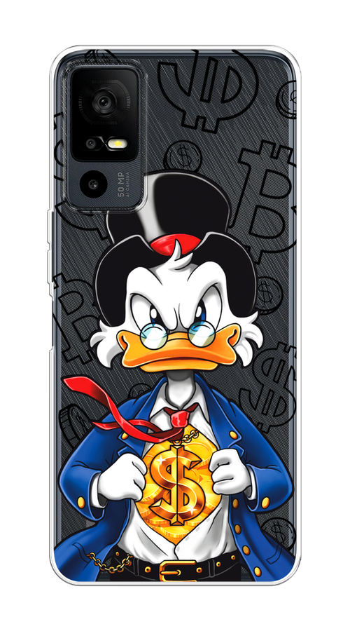 

Чехол на TCL 40R 5G "Scrooge Goldman", Черный;белый;синий, 291250-1