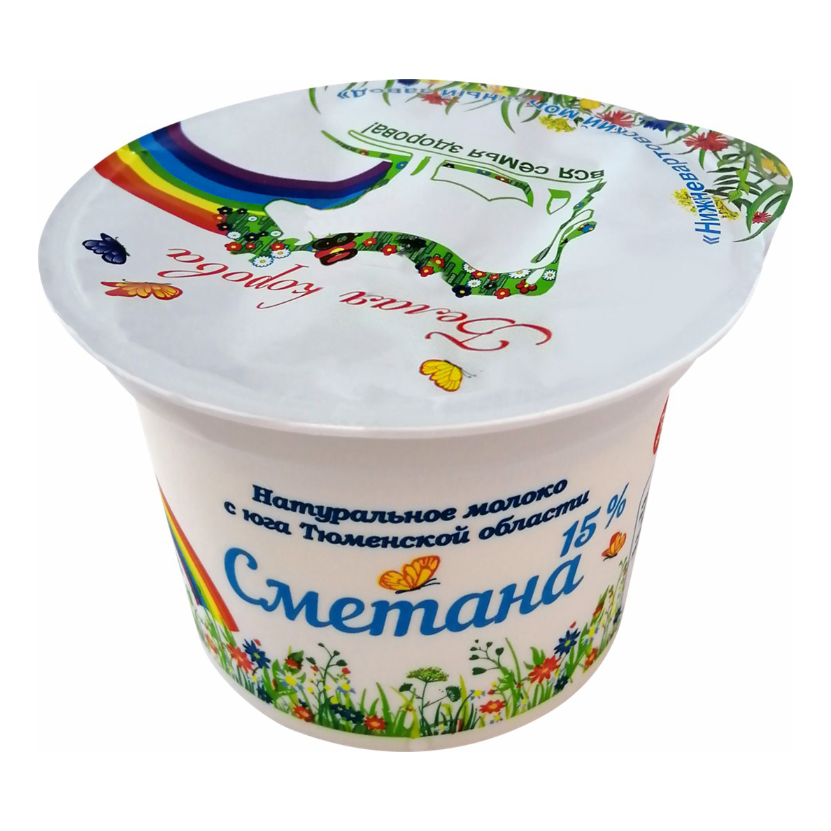 

Сметана Белая корова 15% бзмж 200 г