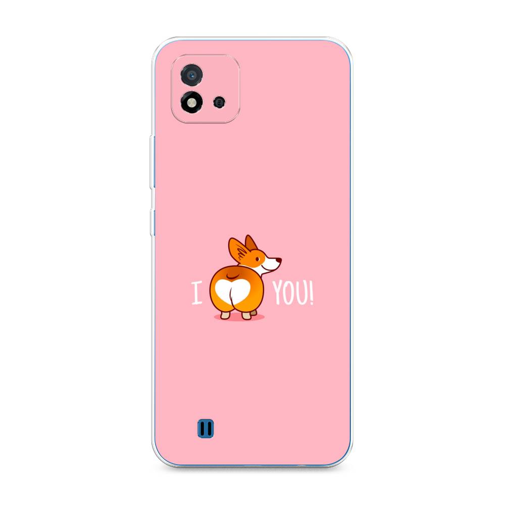 

Чехол на Oppo Realme C20 "Корги I love you", Розовый;коричневый;белый, 254850-1