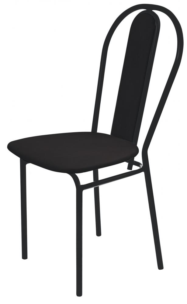 фото Стул ника ст3-1/ч квадратное сиденье, круглая спинка, каркас черный, черный