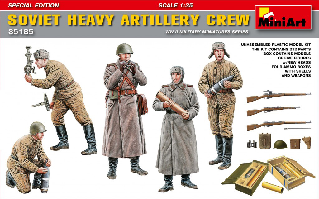 

Сборная модель MiniArt 1/35 Советские артиллеристы 35185