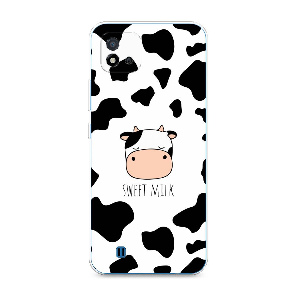 

Чехол на Oppo Realme C20 "Sweet milk", Розовый;белый;черный, 254850-1