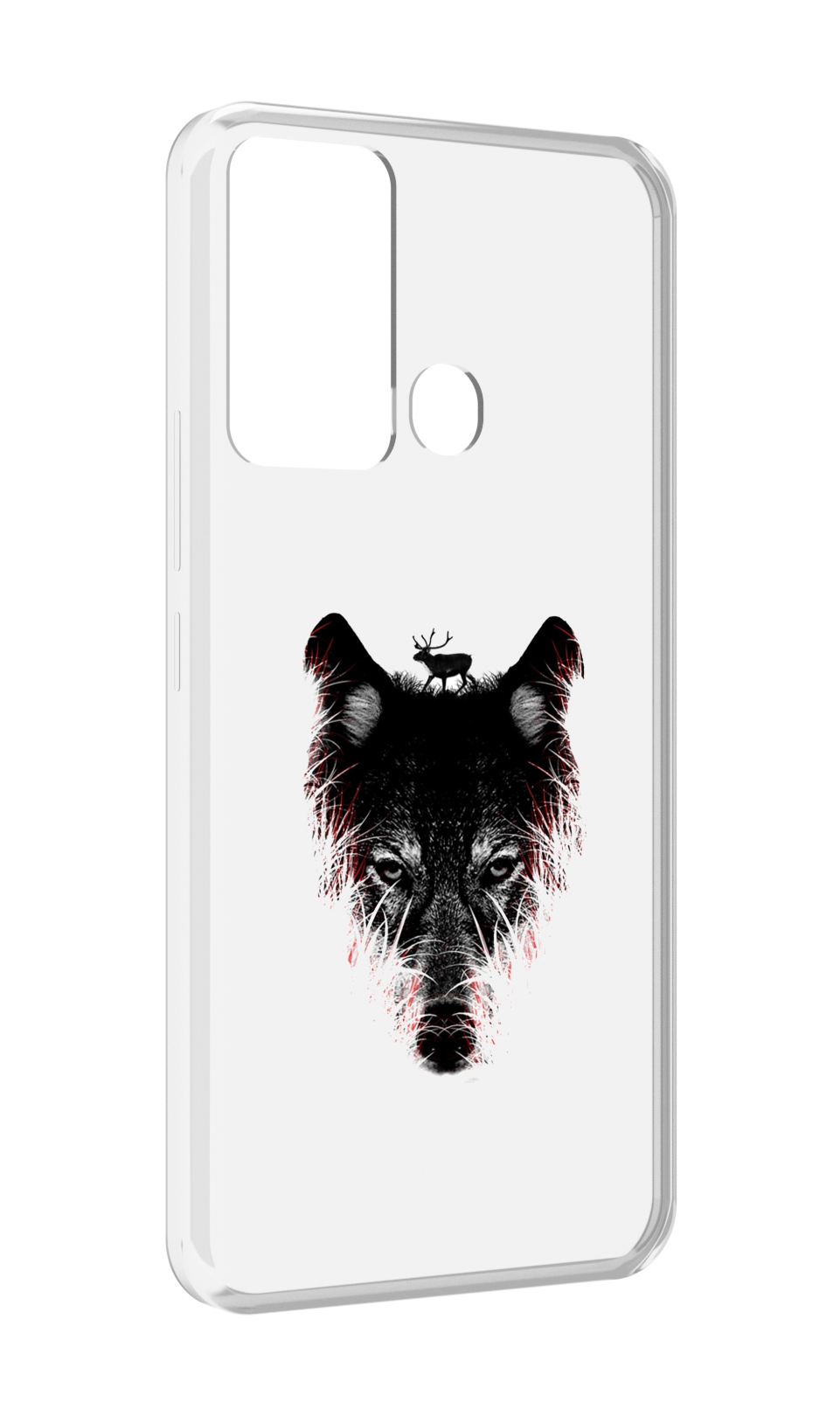 

Чехол MyPads волк в траве для Infinix Hot 12i, Прозрачный, Tocco