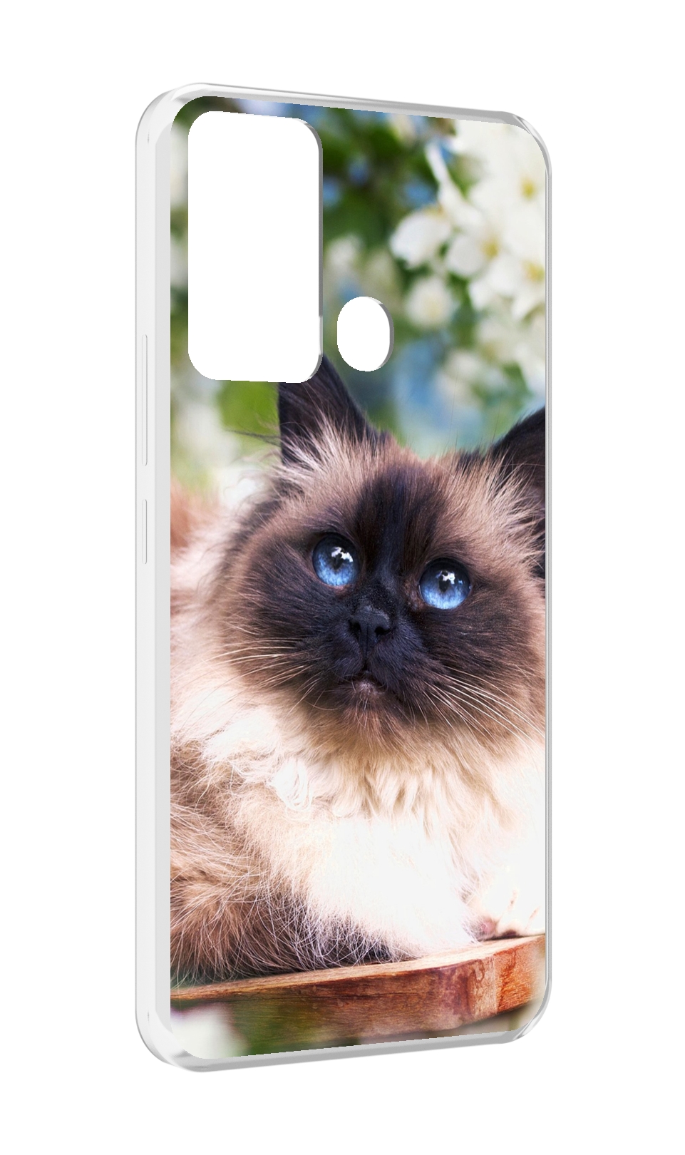 Чехол MyPads порода кошка Бирман для Infinix Hot 12i