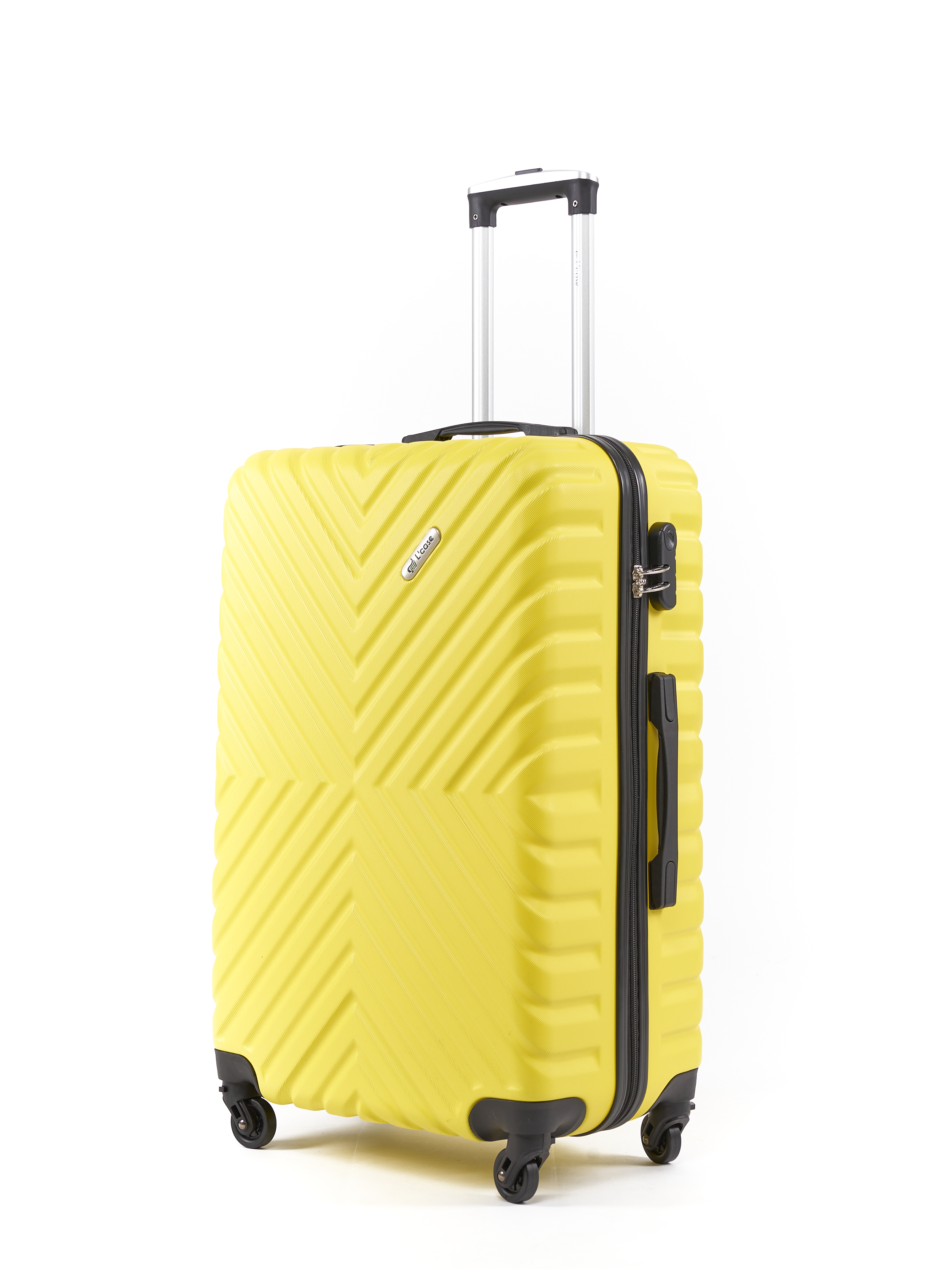 

Чемодан унисекс L'Case New Delhi желтый L, New Delhi