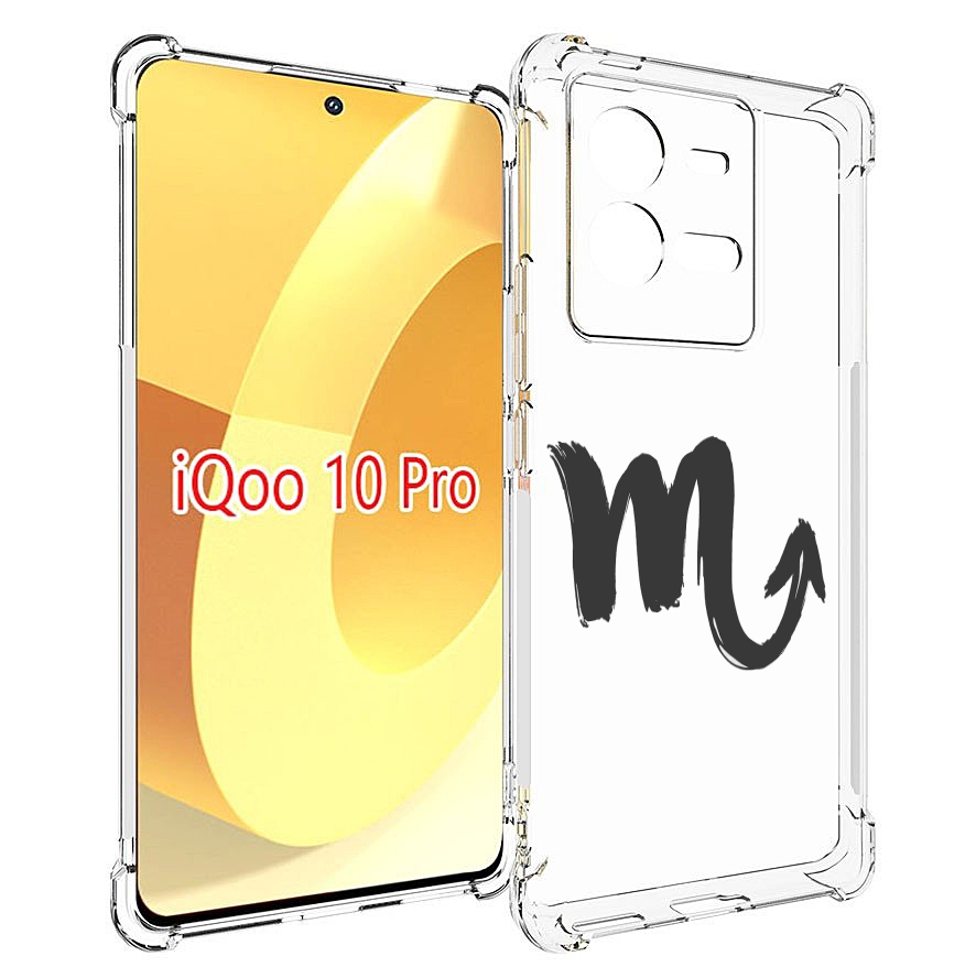 

Чехол MyPads знак-зодиака-скорпион-7 для Vivo iQOO 10 Pro, Прозрачный, Tocco