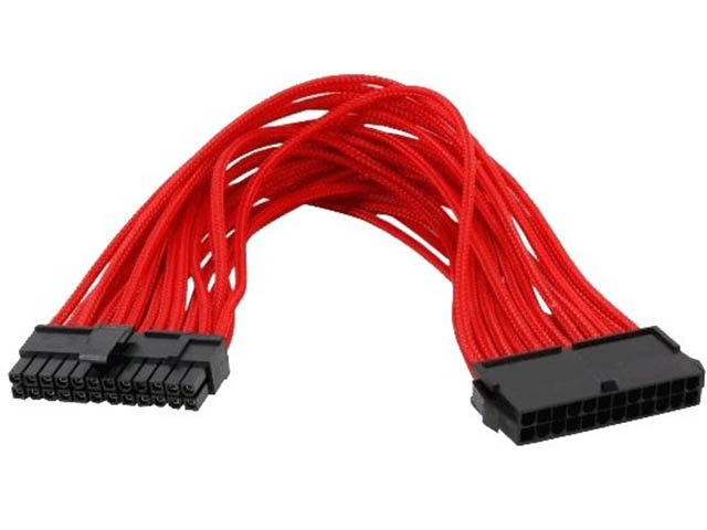 фото Аксессуар удлинитель gelid 24-pin atx 30см red ca-24p-04