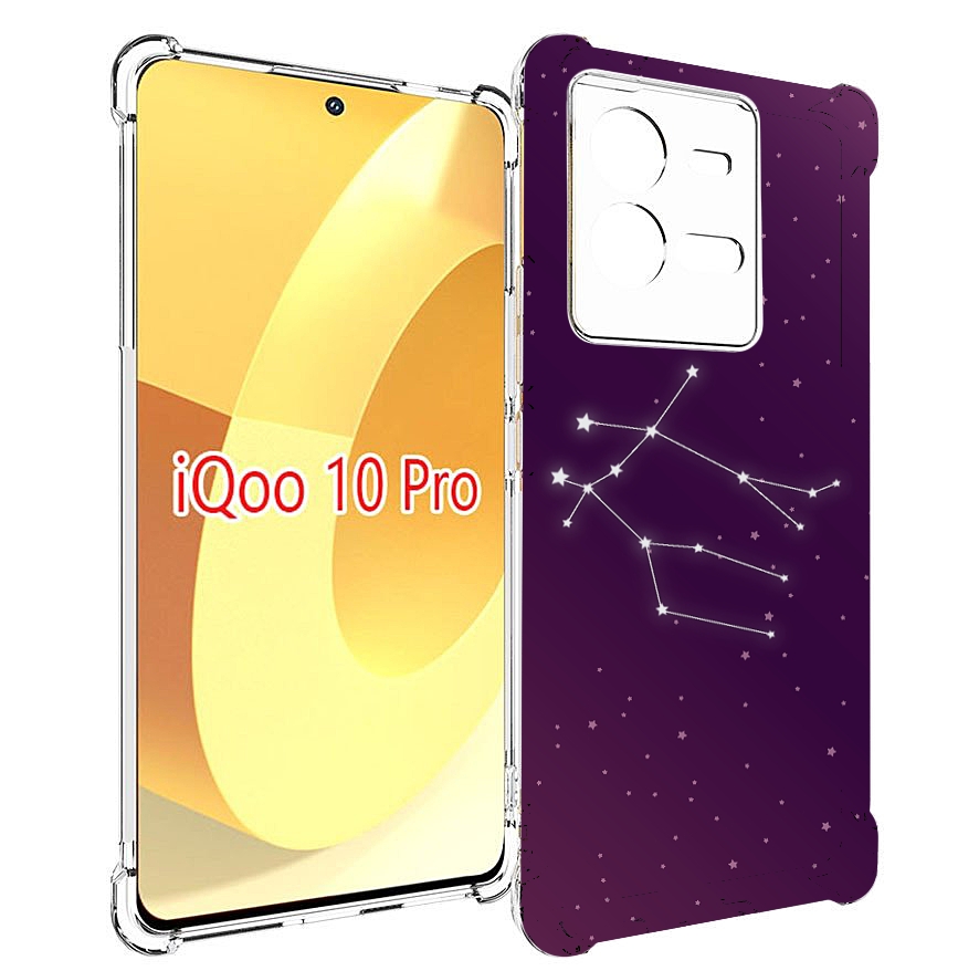 

Чехол MyPads знак-зодиака-близнецы-4 для Vivo iQOO 10 Pro, Прозрачный, Tocco
