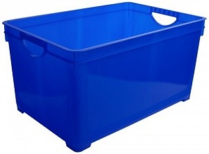 фото Ящик для хранения универсальный, 5,1 л, синий plastic centre