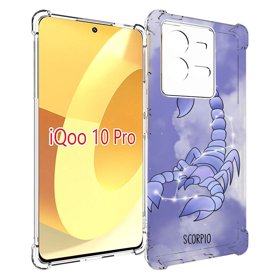 

Чехол MyPads знак зодиака скорпион 2 для Vivo iQOO 10 Pro, Прозрачный, Tocco