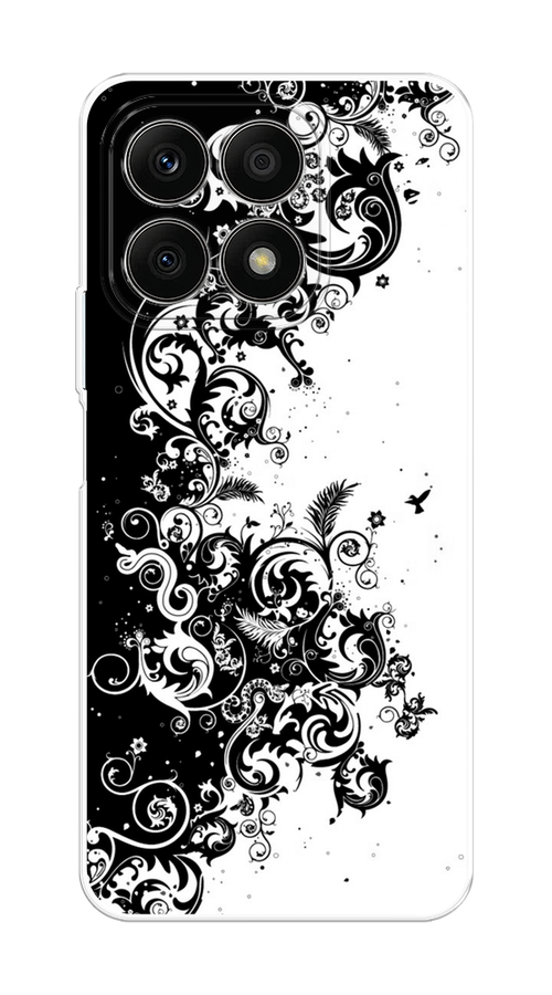 

Чехол на Honor X8A "Черно белый узор", Белый;черный;серый, 6120750-3