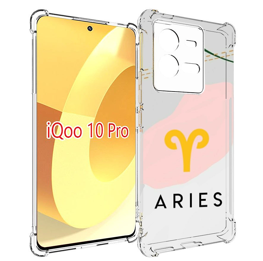 

Чехол MyPads знак зодиака овен 7 для Vivo iQOO 10 Pro, Прозрачный, Tocco