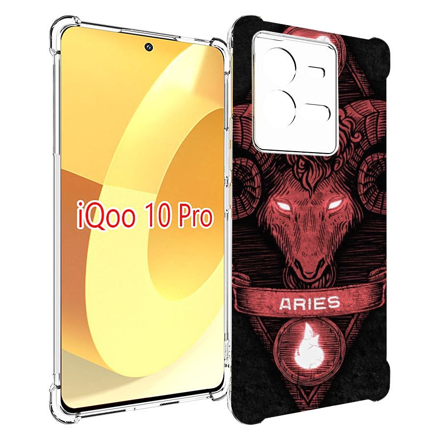 

Чехол MyPads знак зодиака овен 6 для Vivo iQOO 10 Pro, Прозрачный, Tocco