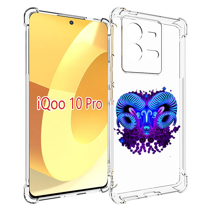 

Чехол MyPads знак зодиака овен 2 для Vivo iQOO 10 Pro, Прозрачный, Tocco