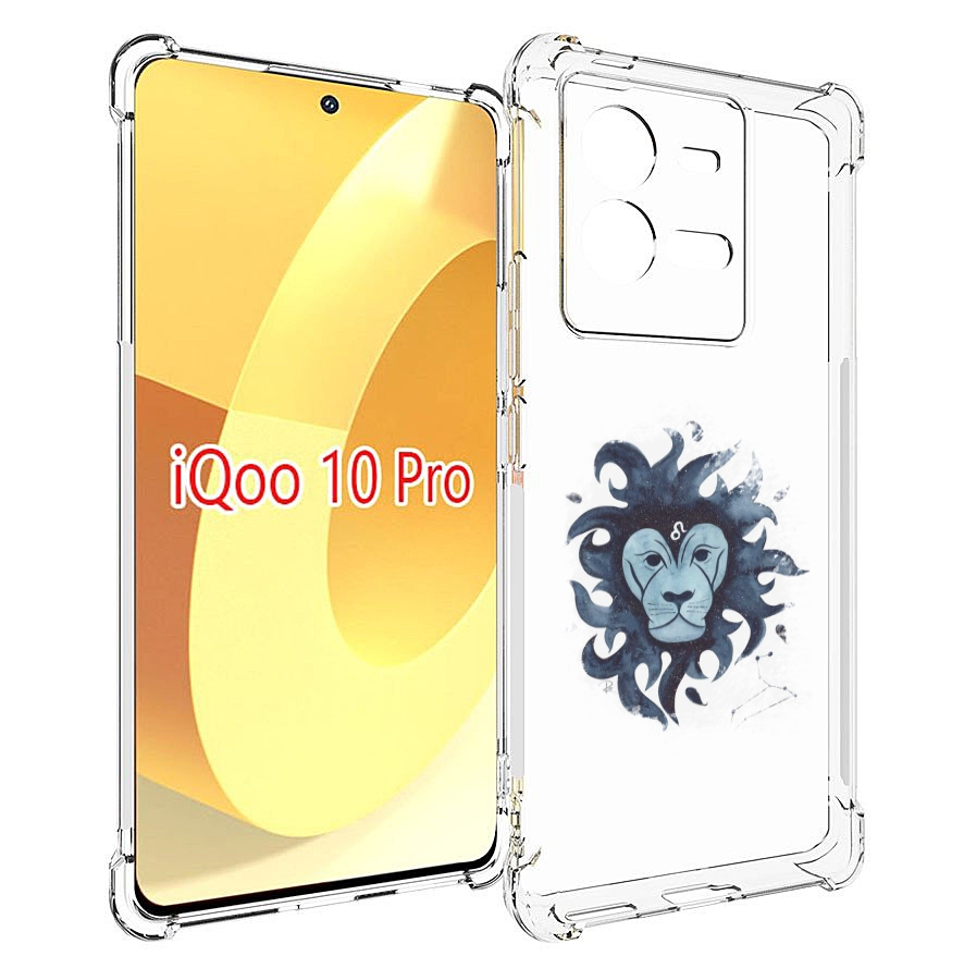 

Чехол MyPads знак зодиака лев 5 для Vivo iQOO 10 Pro, Прозрачный, Tocco