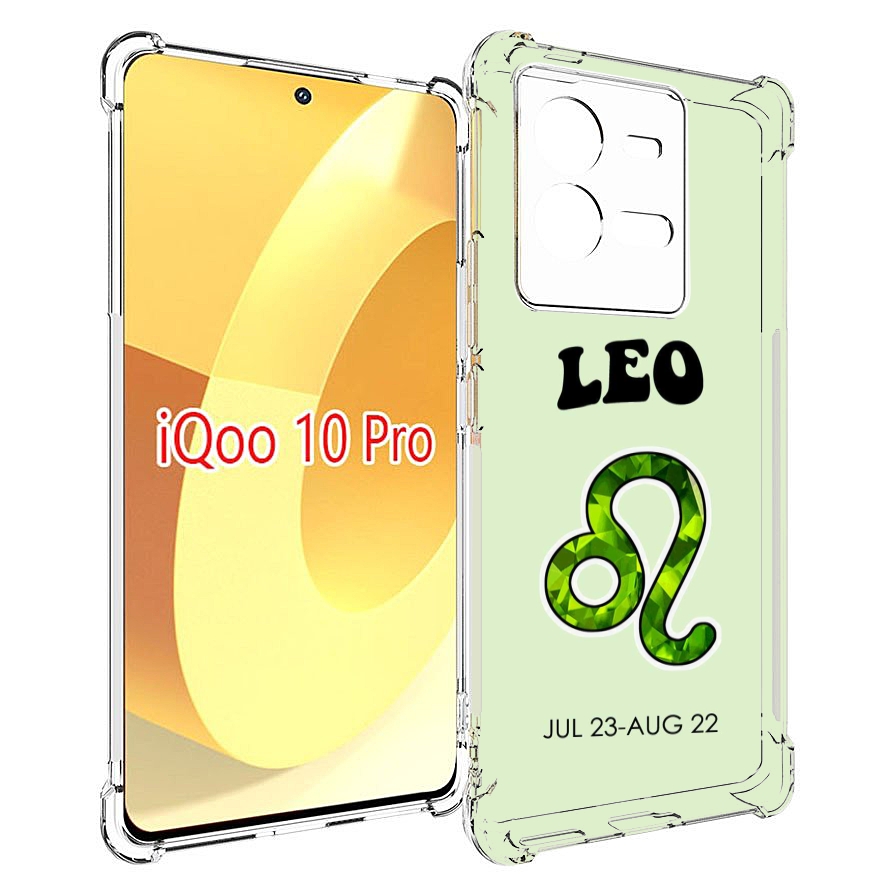 

Чехол MyPads знак зодиака лев 1 для Vivo iQOO 10 Pro, Прозрачный, Tocco