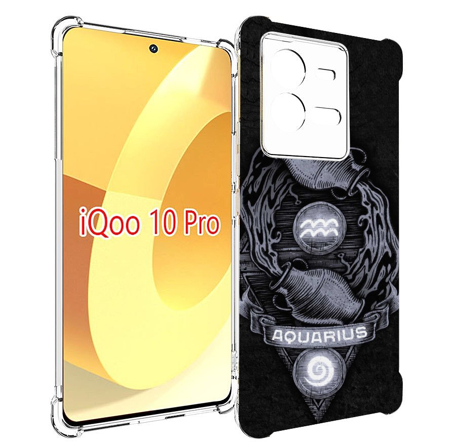 

Чехол MyPads знак зодиака водолеи 6 для Vivo iQOO 10 Pro, Прозрачный, Tocco