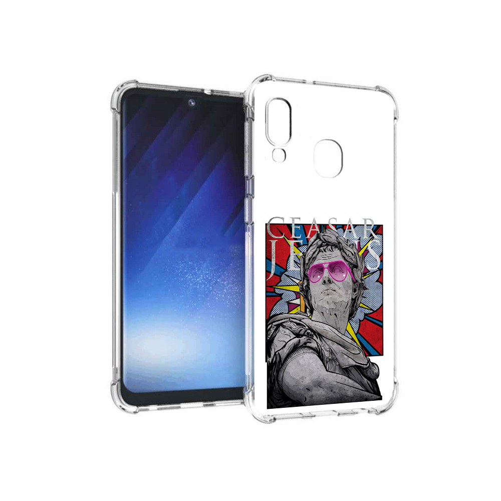 

Чехол MyPads Tocco для Samsung Galaxy A20e крутая статуя свободы (PT133424.505.423), Прозрачный, Tocco