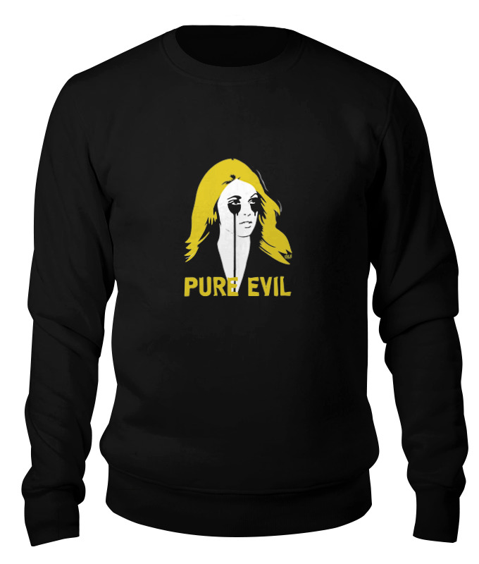 

Свитшот унисекс Printio Pure evil черный XL, Pure evil