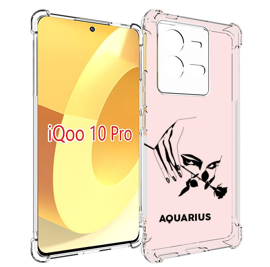 

Чехол MyPads знак зодиака водолеи 3 для Vivo iQOO 10 Pro, Прозрачный, Tocco
