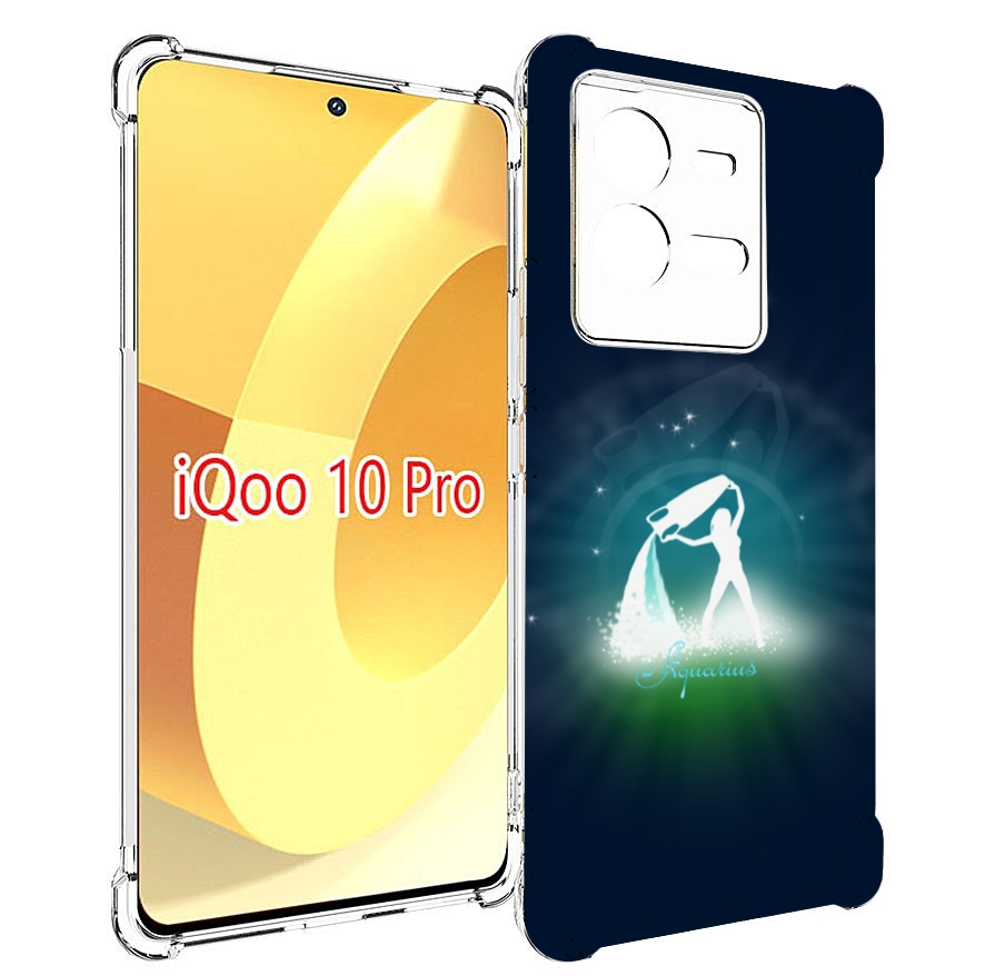 

Чехол MyPads знак зодиака водолеи 1 для Vivo iQOO 10 Pro, Прозрачный, Tocco