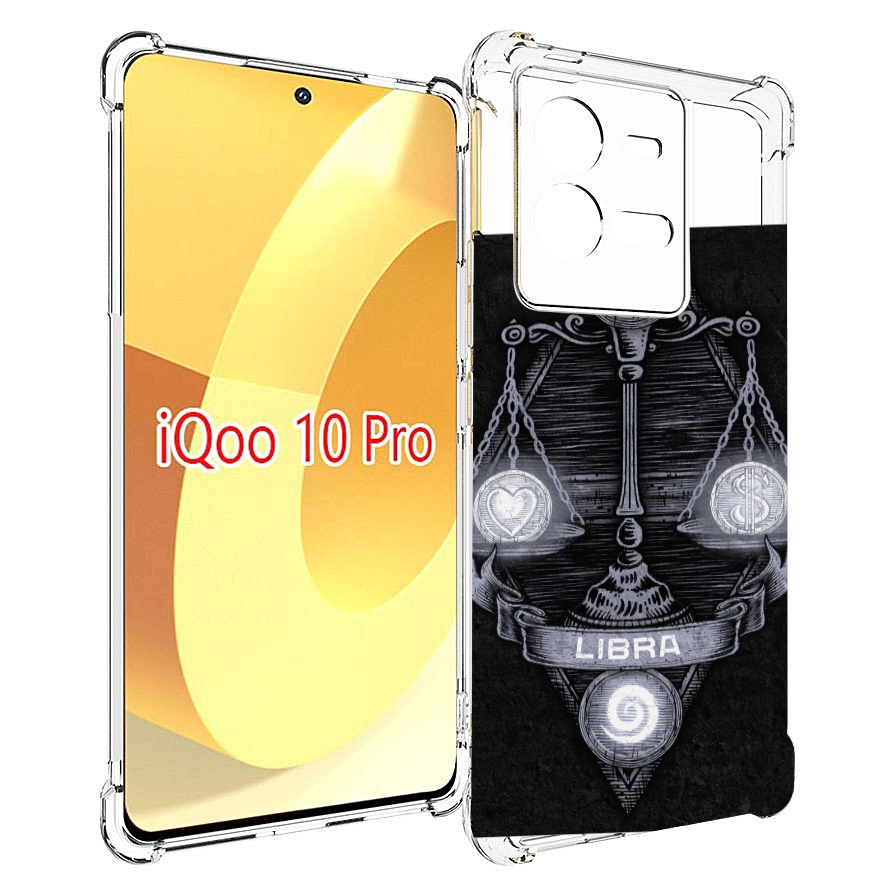 

Чехол MyPads знак зодиака весы 2 для Vivo iQOO 10 Pro, Прозрачный, Tocco