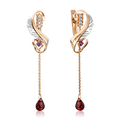 

Серьги из комбинированного золота с топазом PLATINA jewelry 02-4716-00-264-1111-76, 02-4716-00-264-1111-76