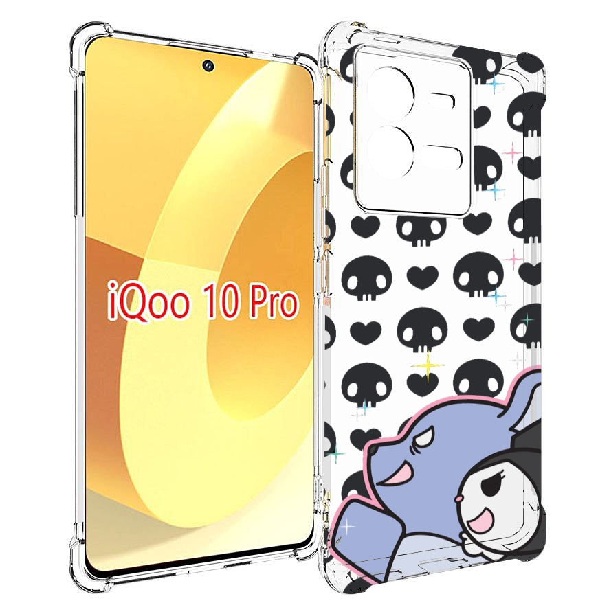 

Чехол MyPads злые-мини-животные детский для Vivo iQOO 10 Pro, Прозрачный, Tocco