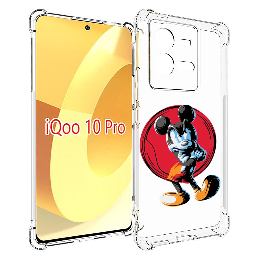 

Чехол MyPads злой-микки для Vivo iQOO 10 Pro, Прозрачный, Tocco