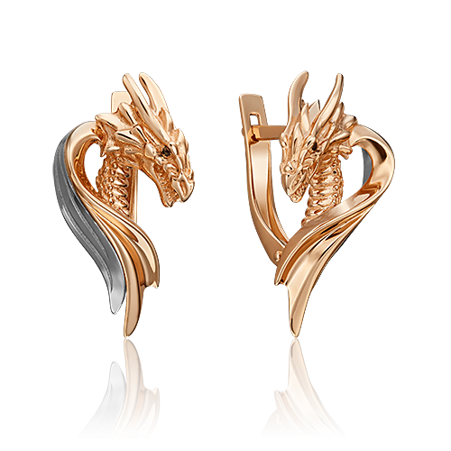 

Серьги из красного золота/белого золота PLATINA jewelry 02-4686-00-000-1111-74, 02-4686-00-000-1111-74