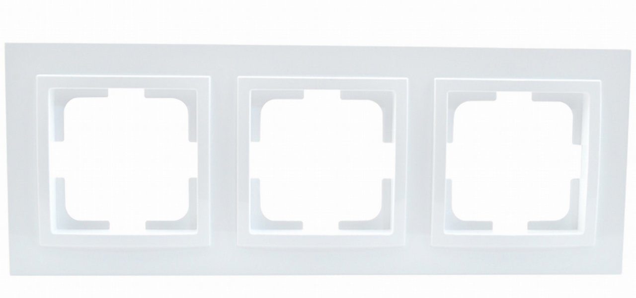 Рамка Mono Despina СУ, 3-местная, универсальная, белый, 102-190000-162