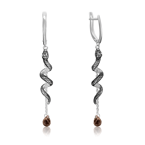 

Серьги из серебра с раухтопазом PLATINA jewelry 02-4665-00-202-0200-68, 02-4665-00-202-0200-68