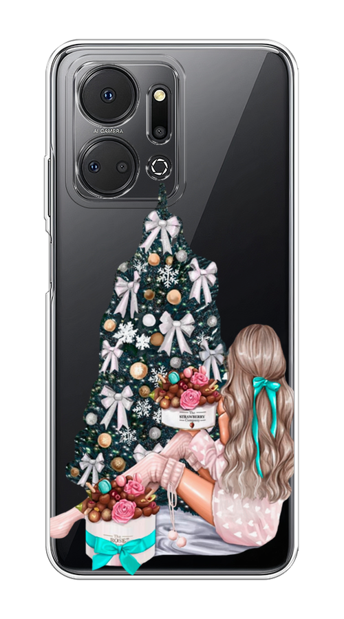 

Чехол на Honor X7A "New Year", Зеленый;бежевый;голубой, 6120650-5