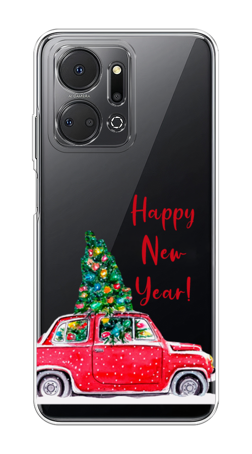 

Чехол на Honor X7A "Happy New Year", Красный;зеленый, 6120650-5