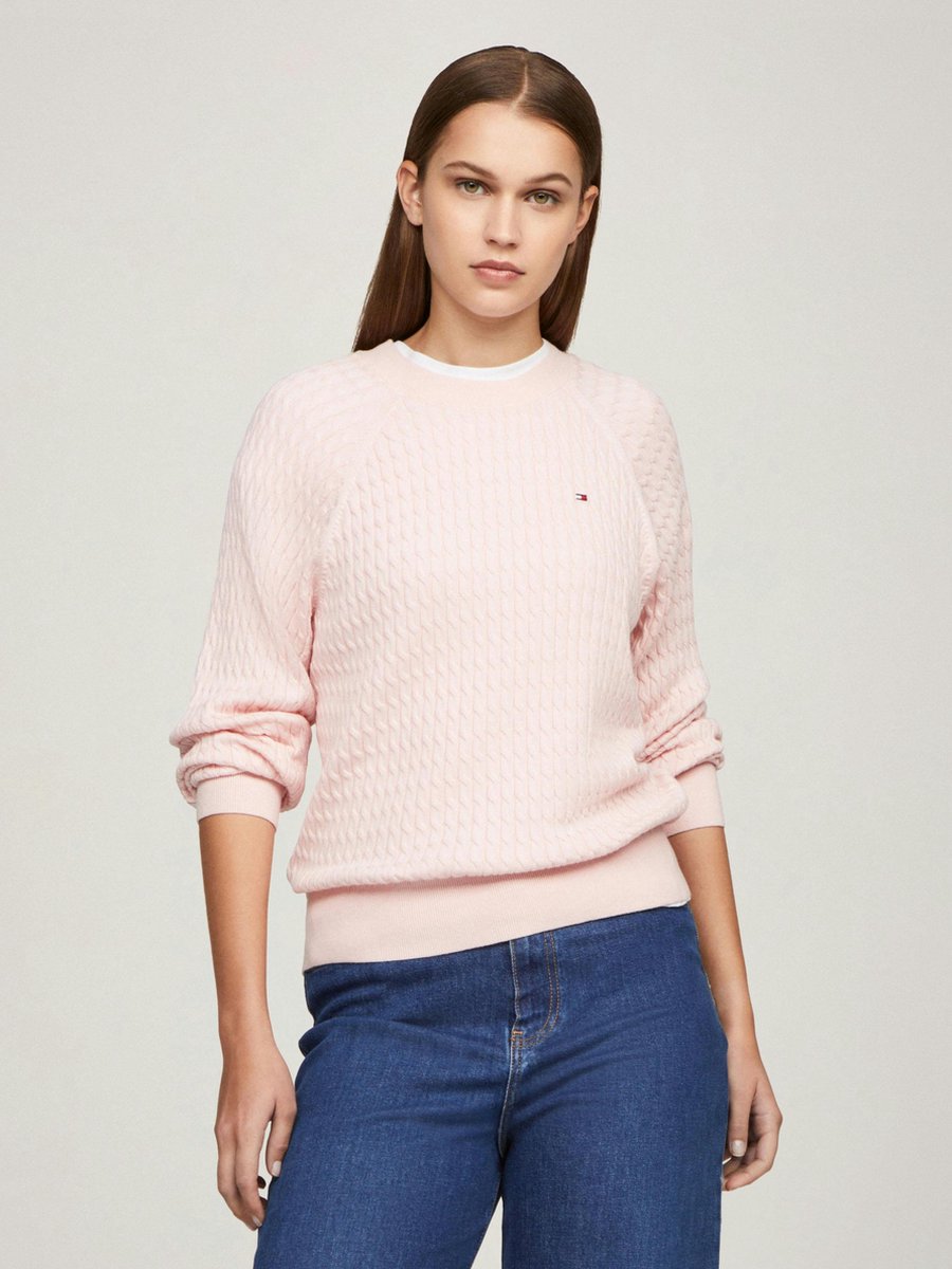 Свитер Tommy Hilfiger для женщин розовый-TIO размер S WW0WW41142 16190₽