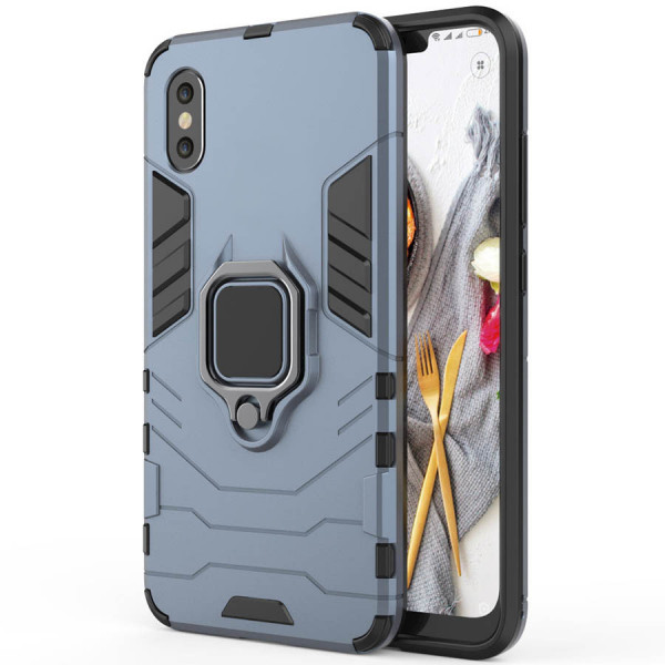 

Противоударный чехол Epik Transformer Ring для Xiaomi Mi 8 Pro / Mi 8 (БЕЗ отпечатка), Синий