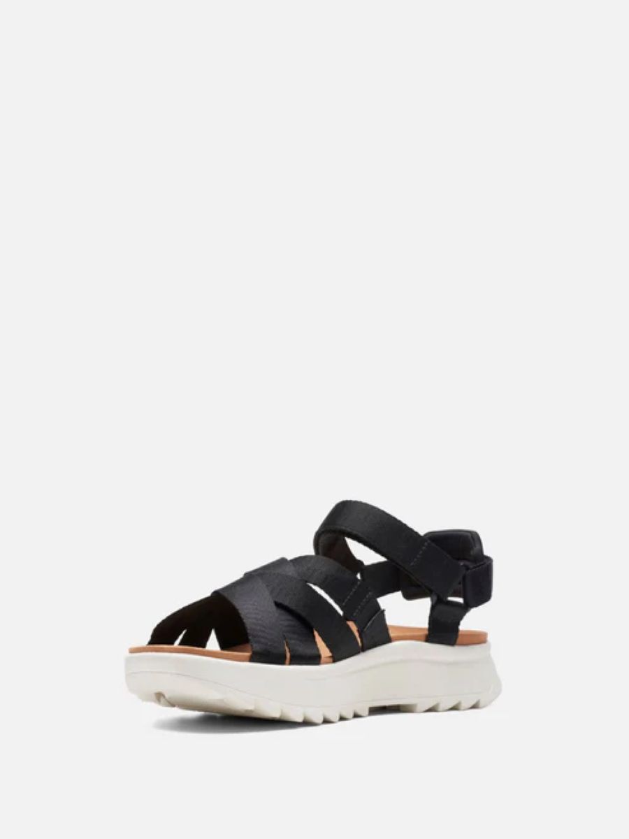 

Сандалии женский Clarks 26170425 черные 39.5 EU, Черный, 26170425
