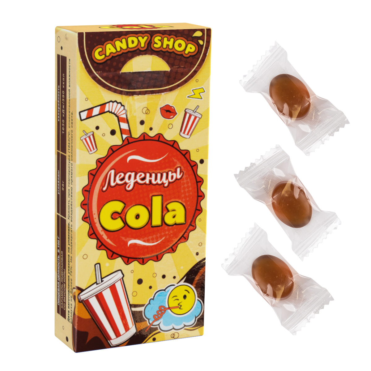 Карамель леденцовая Candy Shop Кола, 35 г х 1 шт