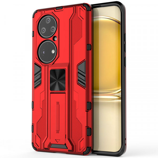 Противоударный чехол-подставка Epik Galvatron для Huawei P50 Pro с защитой камеры