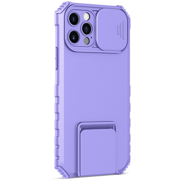 Противоударный чехол-подставка Epik CamShield Holder для iPhone 13 Pro с защитой камеры